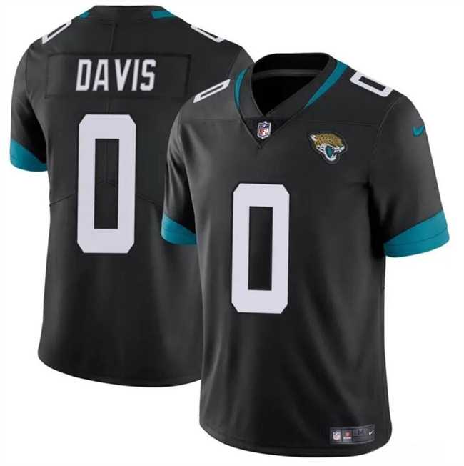 Men & Women & Youth Jacksonville Jaguars #0 Gabe Davis Black Vapor Untouchable Limited Stitched Jersey